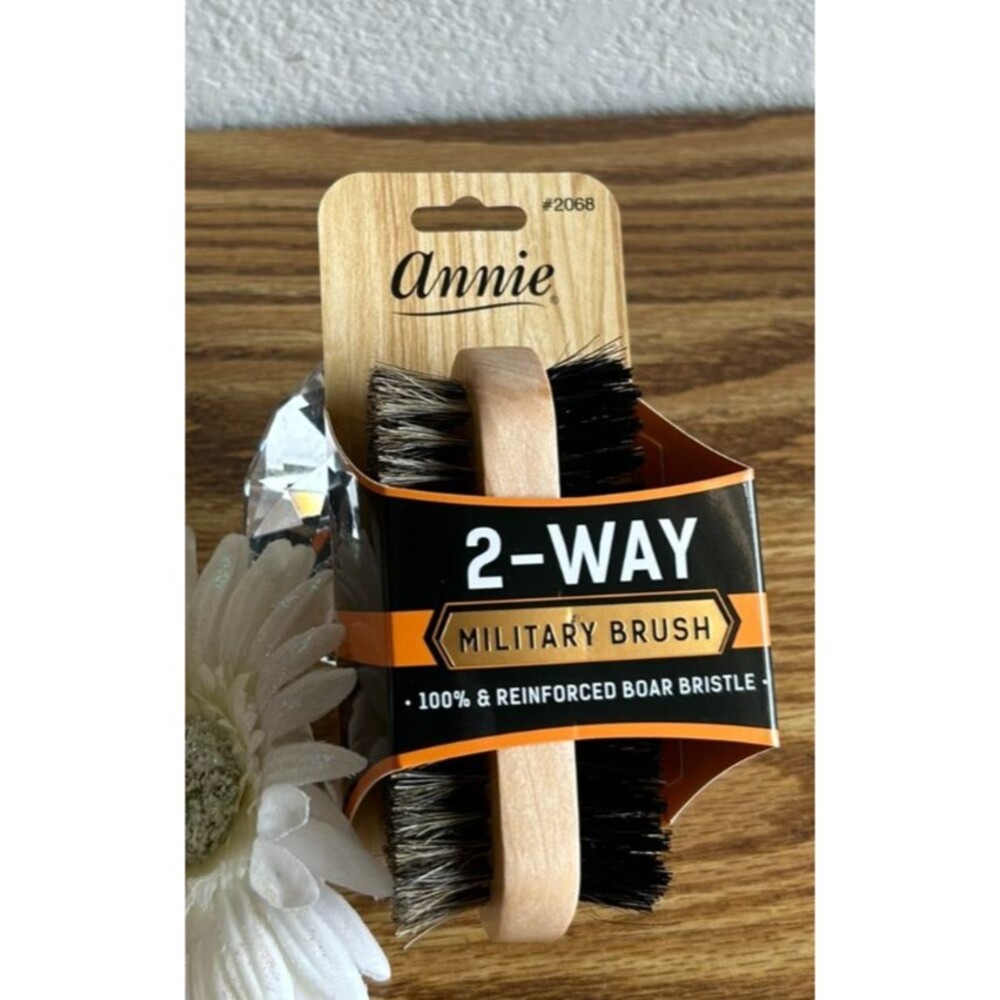 Annie Two Way Military Brush 02068 Soft Firm Bristles Hair Styling Brush